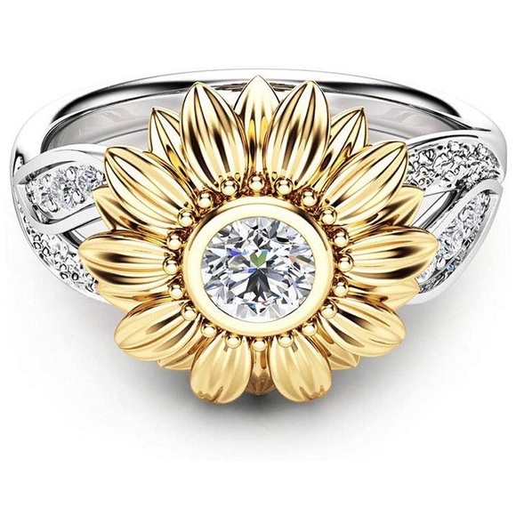 Vintage 925 Sterling Silver Zircon Ring - Picture 4 of 4